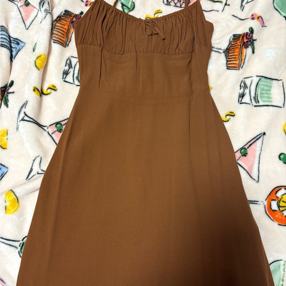 Sunday Best Brown Mini Dress - Picture 2 of 3